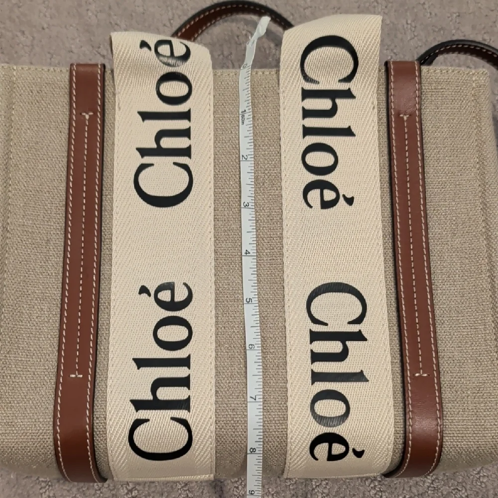 Chloé Beige and Brown Mini Woody Tote Bag - Picture 5 of 17